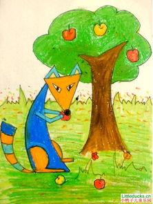 树下吃瓜的绘画,一幅描绘夏日悠闲生活的绘画